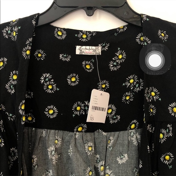 Free People Forties Feel Flower Bodysuit - NWT! - Picture 7 of 8